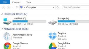 Добавление папок и файлов в Избранное в Windows